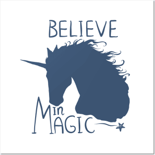 Believe in Magic Unicorn Posters and Art